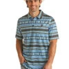 'Panhandle Slim' Men's Aztec Print Polo - Blue -Carhartt || Under Armour || The North Face Shop RRMT51RZMM 1024x1024@2x