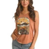 'Panhandle Slim' Women's Graphic Tank - Bronze