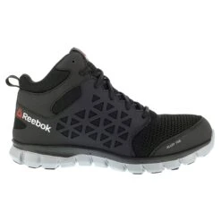 'Reebok' Men's Mid Sublite Cushion ESD Alloy Toe - Black / Gray -Carhartt || Under Armour || The North Face Shop Reebok RB4141 RB411 SUBLITE CUSHION WORK 01 1024x1024@2x