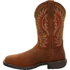 'Rocky' Men's 11" Rugged Trail EH WP Western Square Toe - Brown -Carhartt || Under Armour || The North Face Shop Rocky Rugged Trail 11 waterproof western work boot RKW0370 4 1024x1024@2x