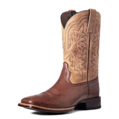 'Ariat' Men's 11" Night Life Ultra Western Square Toe - Antique Tabac Smooth Quill Ostrich / Sorrel Brown -Carhartt || Under Armour || The North Face Shop S22 MNS WEST 10040344 front 1024x1024@2x