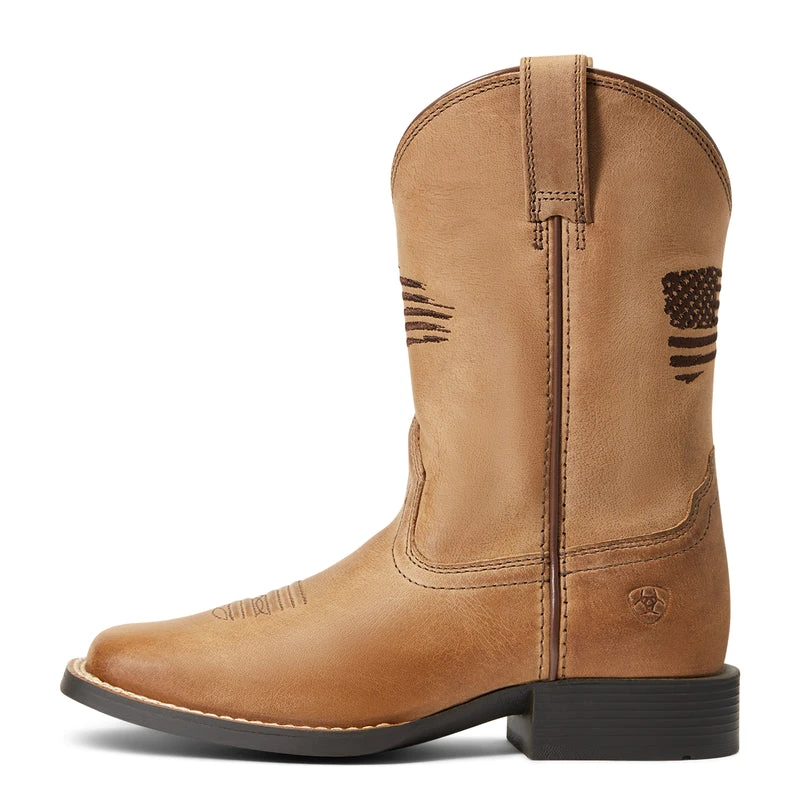 'Ariat' Youth Patriot 2.0 Square Toe - Homestead Brown 3 'Ariat' Youth Patriot 2.0 Square Toe - Homestead Brown