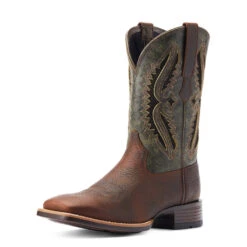 'Ariat' Men's 11" Rowder VentTEK 360° Western Square Toe - Rust / Forest Green -Carhartt || Under Armour || The North Face Shop S23 MNS WEST 10044478 3 4 front 1024x1024@2x
