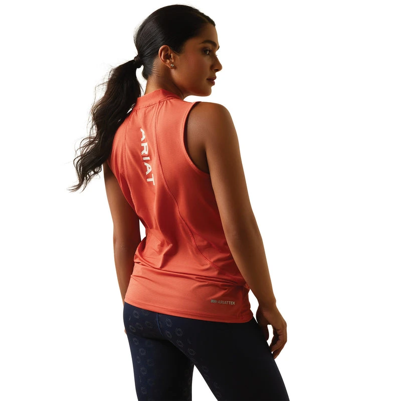 'Ariat' Women's Hailey 1/4 Zip Baselayer - Burnt Sienna 5 'Ariat' Women's Hailey 1/4 Zip Baselayer - Burnt Sienna - Image 3