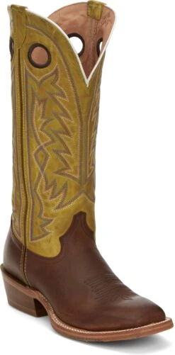 'Tony Lama' Men's 15" Fairview Buckaroo Western Square Toe - Brown / Moss Green -Carhartt || Under Armour || The North Face Shop TNL 001 SA2001 1024x1024@2x