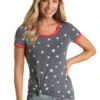 'Panhandle Slim' Women's Star Print Tee - Blue -Carhartt || Under Armour || The North Face Shop WLWT21RZJB A 1024x1024@2x
