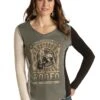 'Panhandle Slim' Women's Princess Seam Rodeo Tee - Olive -Carhartt || Under Armour || The North Face Shop WLWT22R0T7 1024x1024@2x