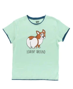 'Lazy One' Women's Loafin' Around PJ Tee - Teal