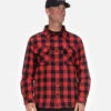 'Caterpillar' Men's Buffalo Check Flannel Overshirt - Red / Black -Carhartt || Under Armour || The North Face Shop cat workwear men buffalo check heavyweight overshirt red 1610031 front 1017x 82ca0742 9fcb 4e75 abc6 d5f7fd14ebe6 1024x1024@2x