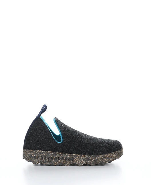 'Asportuguesas' Women's City Tweed Slip On - Anthracite 3 'Asportuguesas' Women's City Tweed Slip On - Anthracite