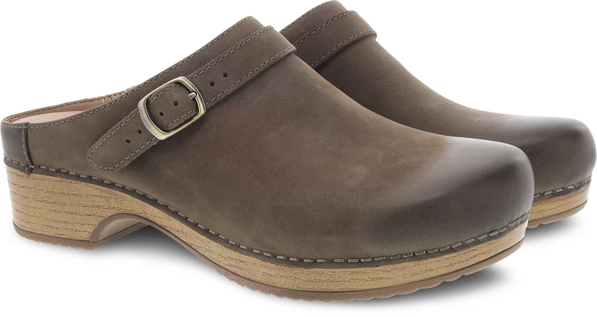 'Dansko' Women's Berry - Mushroom Burnished Nubuck 6 'Dansko' Women's Berry - Mushroom Burnished Nubuck - Image 4