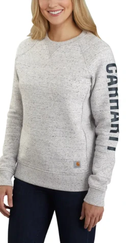 'Carhartt' Women's Midweight Logo Sleeve Crewneck Sweatshirt - Asphalt Heather -Carhartt || Under Armour || The North Face Shop download cac71ea2 94f7 4cd7 a237 b47d5a109afb 1024x1024@2x