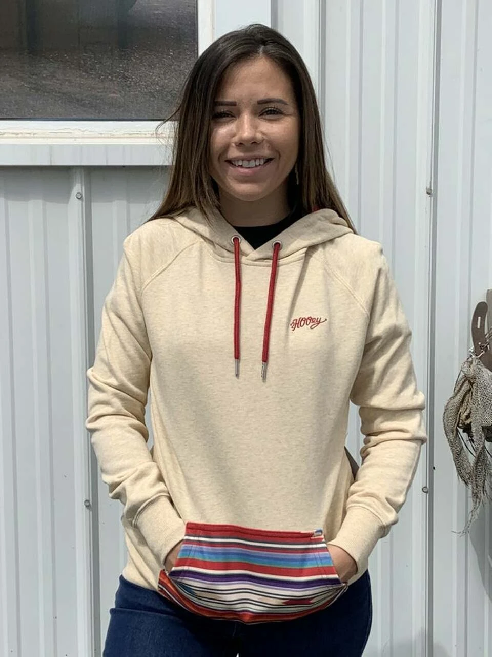 'Hooey' Women's Laramie Hoody - Cream / Aztec 4 'Hooey' Women's Laramie Hoody - Cream / Aztec - Image 2