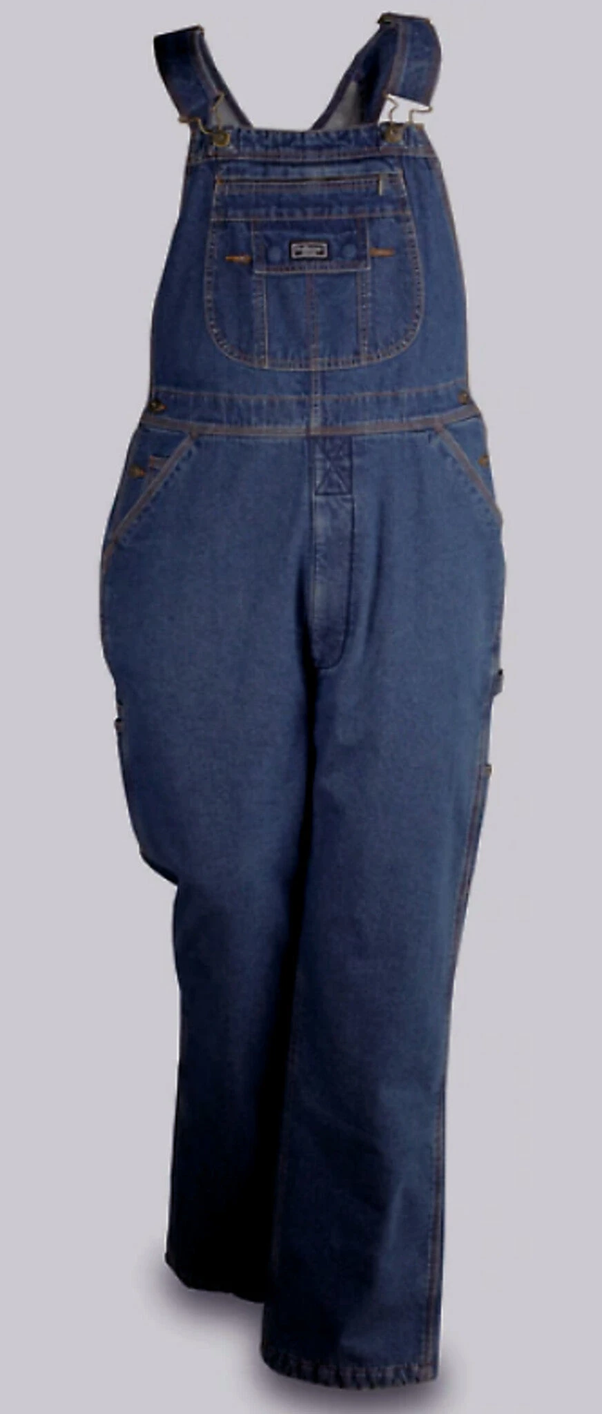 'FiveBrother' Men's 12 Oz. Fleece Lined Bib Overalls - Blue 3 'FiveBrother' Men's 12 Oz. Fleece Lined Bib Overalls - Blue