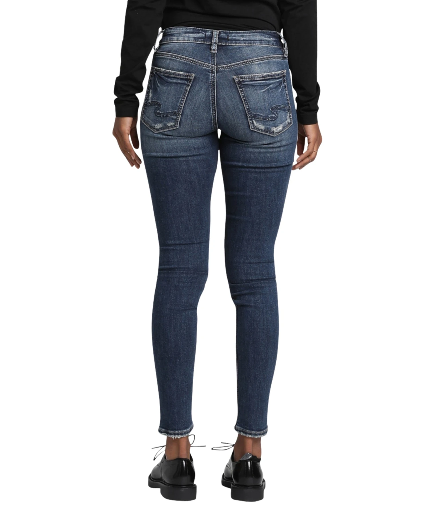 'Silver Jeans' Women's Avery High Rise Skinny - Indigo 5 'Silver Jeans' Women's Avery High Rise Skinny - Indigo - Image 3