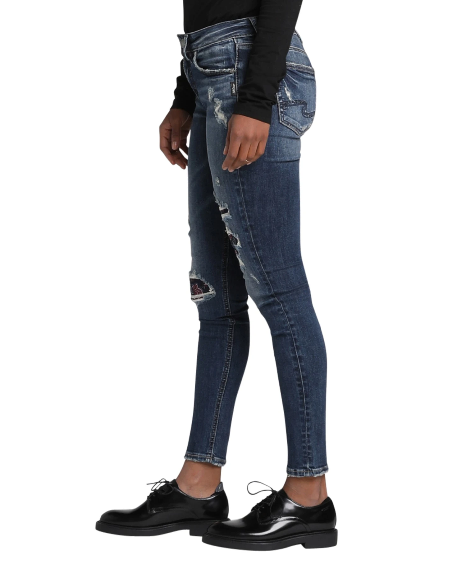 'Silver Jeans' Women's Avery High Rise Skinny - Indigo 4 'Silver Jeans' Women's Avery High Rise Skinny - Indigo - Image 2