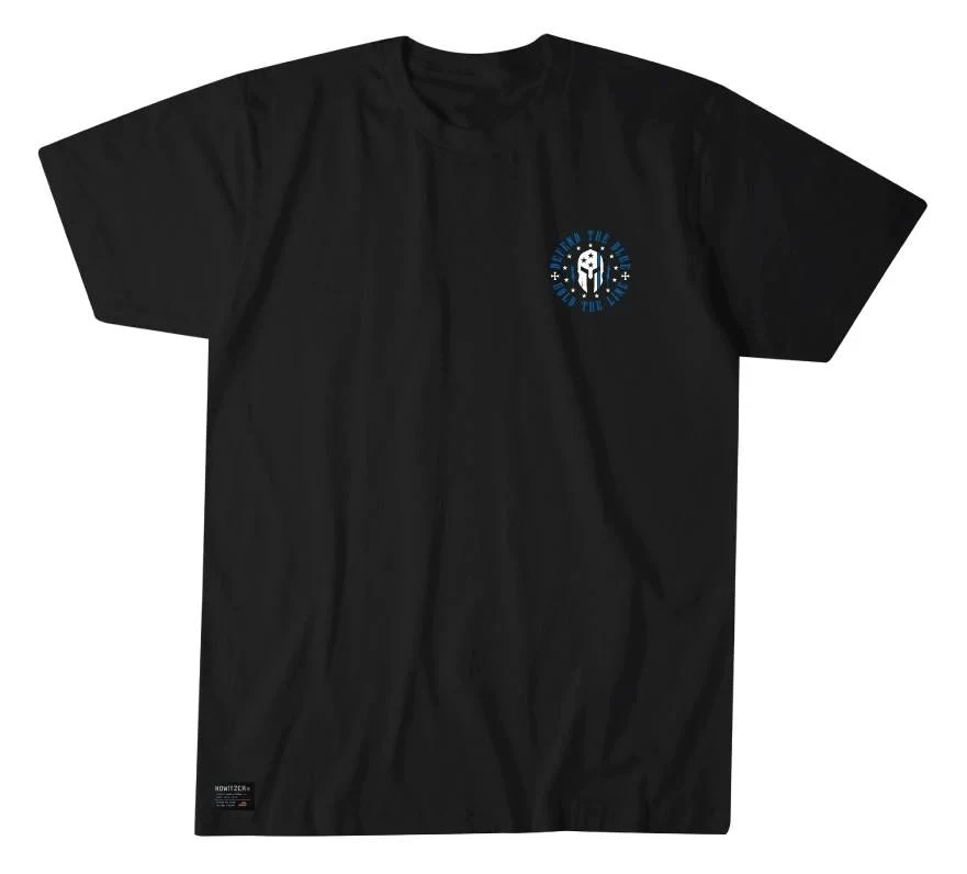 'Howitzer' Men's Defend The Blue Short Sleeve Tee - Black 3 'Howitzer' Men's Defend The Blue Short Sleeve Tee - Black