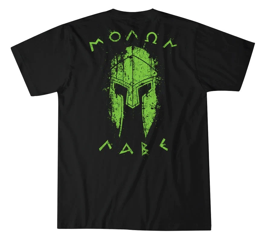 'Howitzer' Men's Spartan Warrior Short Sleeve Tee - Black 4 'Howitzer' Men's Spartan Warrior Short Sleeve Tee - Black - Image 2