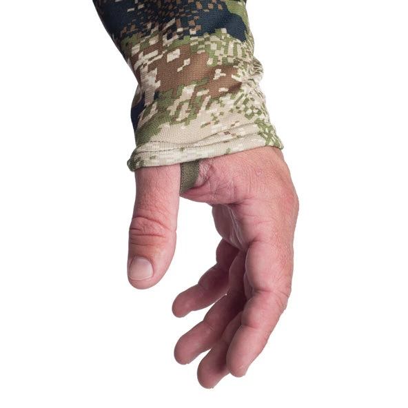 'Sitka' Men's Core Midweight Zip T-Shirt - Optifade Subalpine 4 'Sitka' Men's Core Midweight Zip T-Shirt - Optifade Subalpine - Image 2