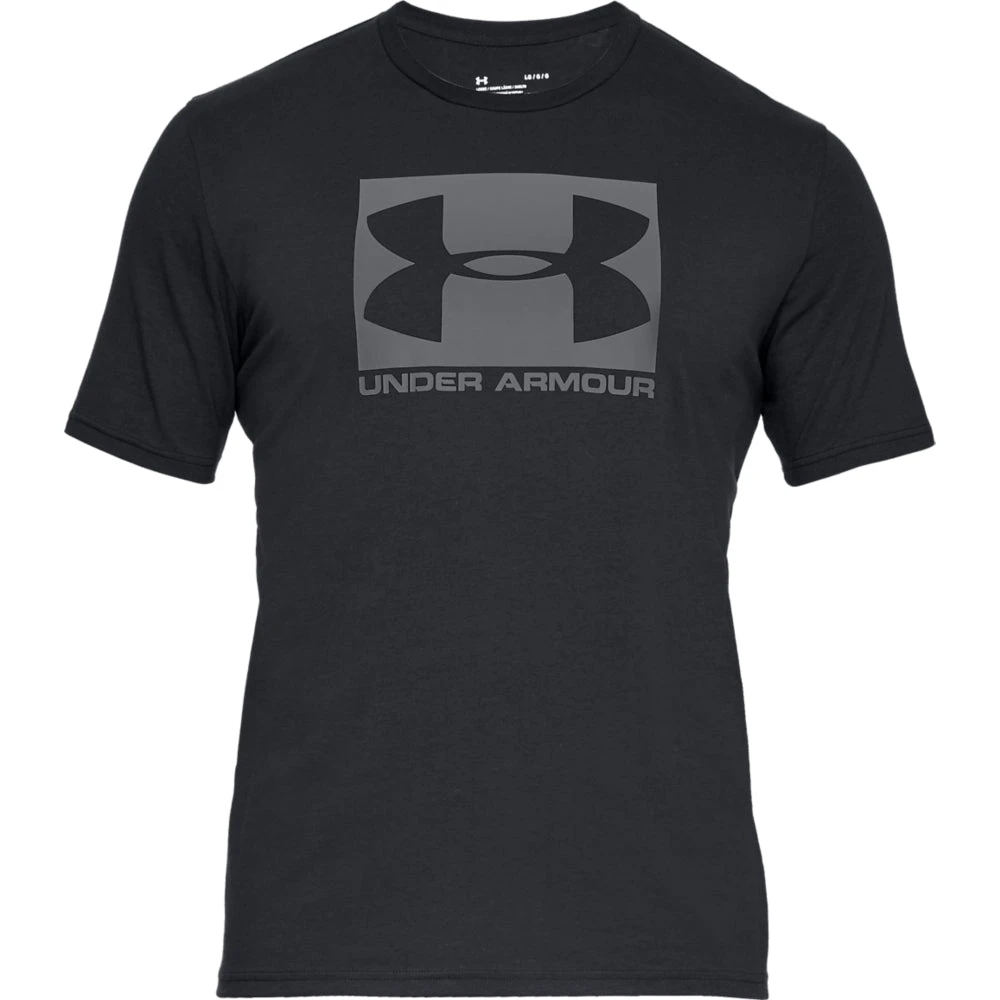 'Under Armour' Men's Boxed Sportstyle T-Shirt - Black / Graphite 6 'Under Armour' Men's Boxed Sportstyle T-Shirt - Black / Graphite - Image 4