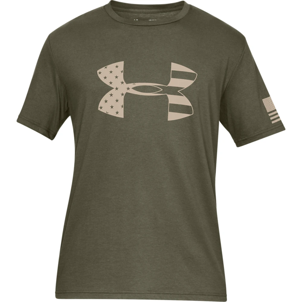 'Under Armour' Men's Freedom Tonal T-Shirt - Marine OD Green 3 'Under Armour' Men's Freedom Tonal T-Shirt - Marine OD Green