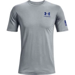 'Under Armour' Men's Freedom Flag T-Shirt - Steel Medium Heather / Royal -Carhartt || Under Armour || The North Face Shop s7.PS1370810 036 HF 1024x1024@2x