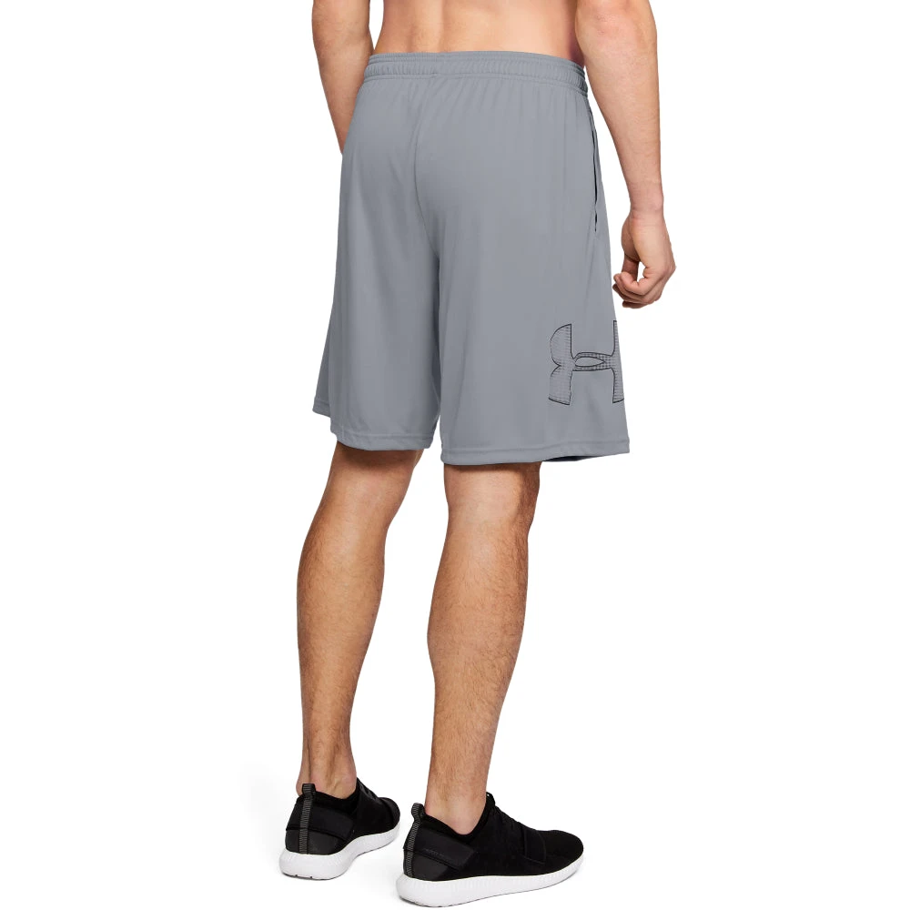 'Under Armour' Men's Tech Graphic Shorts - Steel 4 'Under Armour' Men's Tech Graphic Shorts - Steel - Image 2