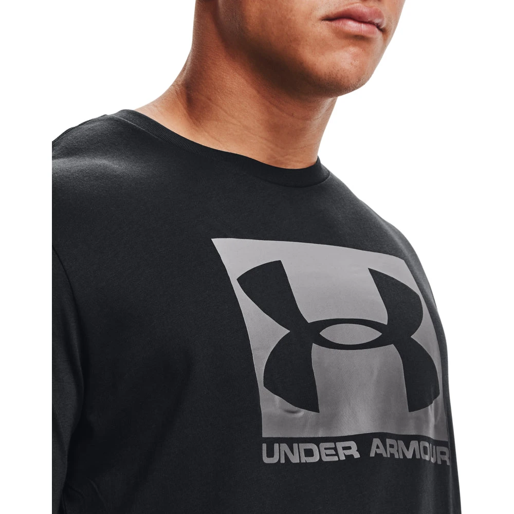 'Under Armour' Men's Boxed Sportstyle T-Shirt - Black / Graphite 5 'Under Armour' Men's Boxed Sportstyle T-Shirt - Black / Graphite - Image 3