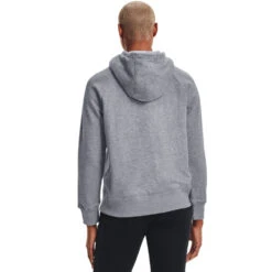 'Under Armour' Women's Rival Fleece Logo Hoodie - Steel Medium Heather / Black -Carhartt || Under Armour || The North Face Shop s7.V5 1356318 035 BC 1024x1024@2x