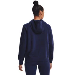 'Under Armour' Women's Rival Fleece Logo Hoodie - Midnight Navy / White -Carhartt || Under Armour || The North Face Shop s7.V5 1356318 410 BC 1024x1024@2x