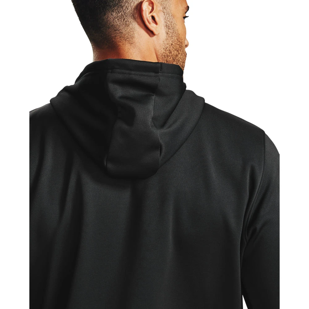 'Under Armour' Men's Armour Fleece® Big Logo Hoodie - Black / Pitch Gray 4 'Under Armour' Men's Armour Fleece® Big Logo Hoodie - Black / Pitch Gray - Image 2