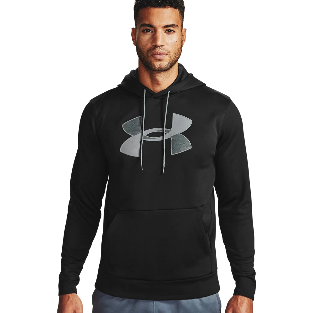 'Under Armour' Men's Armour Fleece® Big Logo Hoodie - Black / Pitch Gray 3 'Under Armour' Men's Armour Fleece® Big Logo Hoodie - Black / Pitch Gray