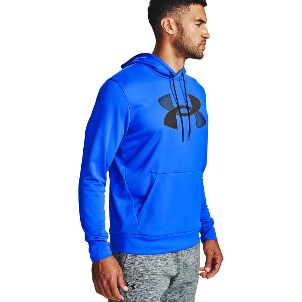 'Under Armour' Men's Armour Fleece® Big Logo Hoodie - Emotion Blue / Black 4 'Under Armour' Men's Armour Fleece® Big Logo Hoodie - Emotion Blue / Black - Image 2