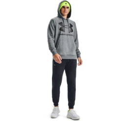 'Under Armour' Men's Rival Fleece Big Logo Hoodie - Pitch Grey -Carhartt || Under Armour || The North Face Shop s7.V5 1357093 012 FSF 1024x1024@2x