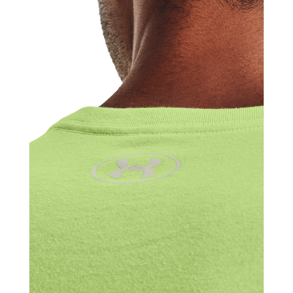 'Under Armour' Men's Fish Strike T-Shirt - Lime Foam / Stone 4 'Under Armour' Men's Fish Strike T-Shirt - Lime Foam / Stone - Image 2
