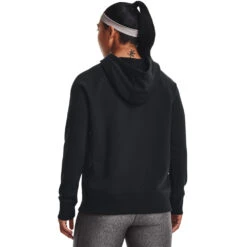 'Under Armour' Women's Rival Fleece Big Logo Foil Outline Hoodie - Black -Carhartt || Under Armour || The North Face Shop s7.V5 1369421 002 BC 1024x1024@2x