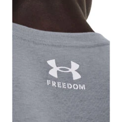 'Under Armour' Men's Freedom Hook T-Shirt - Steel / White -Carhartt || Under Armour || The North Face Shop s7.V5 1370304 035 BCKDET 1024x1024@2x