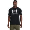 'Under Armour' Men's Freedom Logo T-Shirt - Black / White -Carhartt || Under Armour || The North Face Shop s7.V5 1370811 001 FC 1024x1024@2x