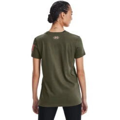 'Under Armour' Women's Freedom Logo T-Shirt - Marine OD Green / Pink Sands -Carhartt || Under Armour || The North Face Shop s7.V5 1370815 390 BC 1024x1024@2x