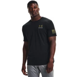 'Under Armour' Men's New Freedom Banner T-Shirt - Black -Carhartt || Under Armour || The North Face Shop s7.V5 1370818 001 FC 1024x1024@2x