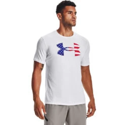 'Under Armour' Men's New Freedom BFL T-Shirt - White / Royal -Carhartt || Under Armour || The North Face Shop s7.V5 1370824 100 FC 1024x1024@2x