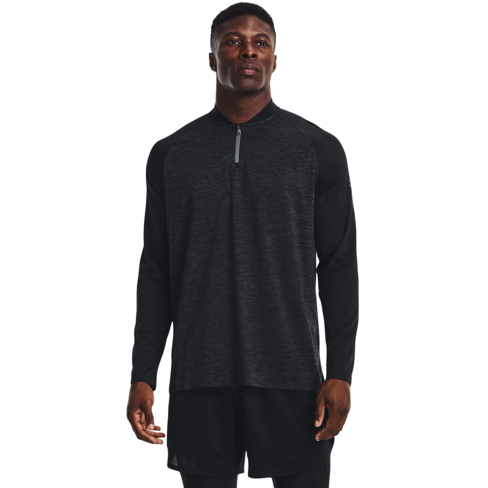 'Under Armour' Men's Tech™ 2.0 1/4 Zip - Black / Pitch Gray 3 'Under Armour' Men's Tech™ 2.0 1/4 Zip - Black / Pitch Gray