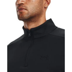 'Under Armour' Men's Armour Fleece 1/4 Zip Pullover - Black -Carhartt || Under Armour || The North Face Shop s7.V5 1373358 001 COLLAR 1024x1024@2x