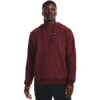'Under Armour' Men's Rival Fleece 1/2 Zip Hoodie - Chestnut Red Light Heather / Onyx White -Carhartt || Under Armour || The North Face Shop s7.V5 1373371 690 FC 1024x1024@2x