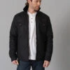 'Kimes Ranch' Men's Skink Jacket - Black / Steel Grey