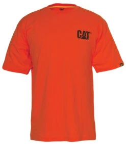 'Caterpillar' Men's Trademark Tee - Adobe Orange