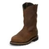 Pulley Waterproof Internal Met Guard Boot - Brown / Dark Tan