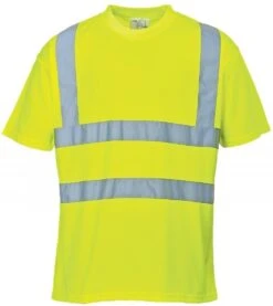 'Port West' Hi-Vis Reflective S/S Tee - Yellow